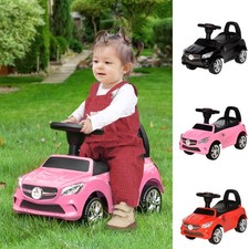 Aosom Ride on Sliding Car w/ Horn Music Working Lights Storage No Power