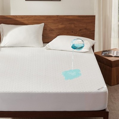 King Mattress Protector, Waterproof Noiseless Mattress Cover with Deep Pocket...