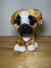 Ty Beanie Boos Buddy BRUTUS Boxer Dog (9 Inch Medium) NEW MINT with MINT TAGS