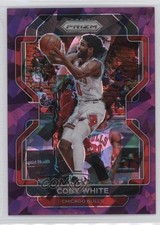 2021-22 Panini Prizm Purple Ice Prizm 32/149 Coby White #143 0ad