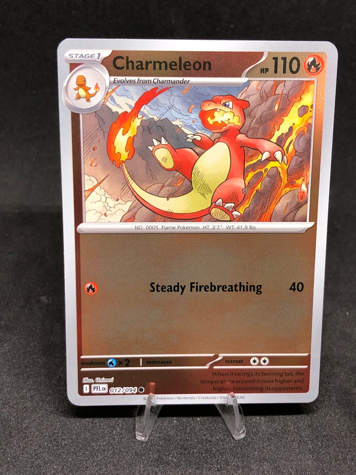 Pokémon TCG Charmeleon 012/094 Phantasmal Flames Reverse Holo NM