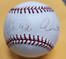 HANK AARON AUTOGRAPHED HAND SIGNED OFFICIAL MAJOR LEAGUE BASEBALL AUTHENTIC $$$$