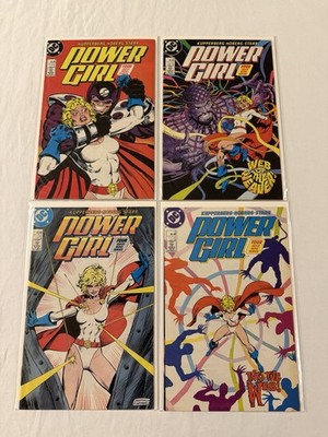 Power Girl #1-4 Complete Mini Series Run Lot At DC Comics 1988 Kupperberg Hoberg