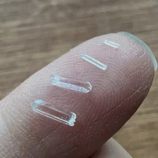 20 Pieces Of The Tiniest Micro Quartz Points, Literally The Smallest, Clear