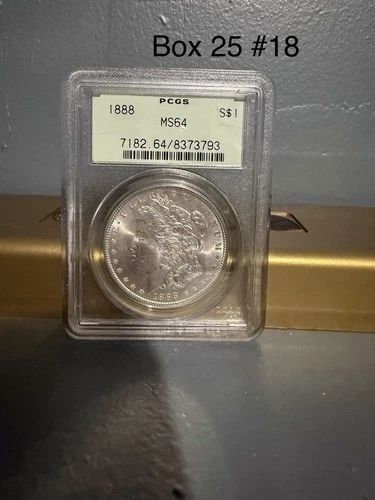 1888 $1 Morgan PCGS MS64