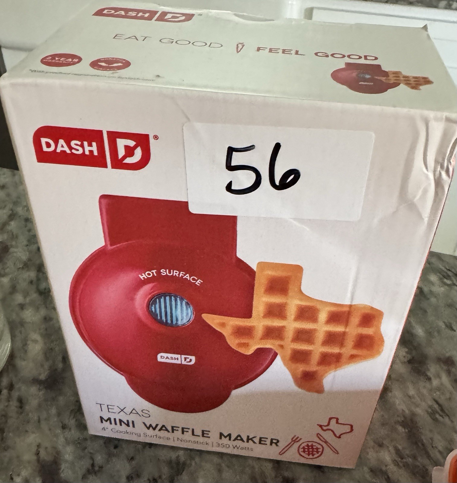 Texas-Shaped Mini Waffle Maker - 4