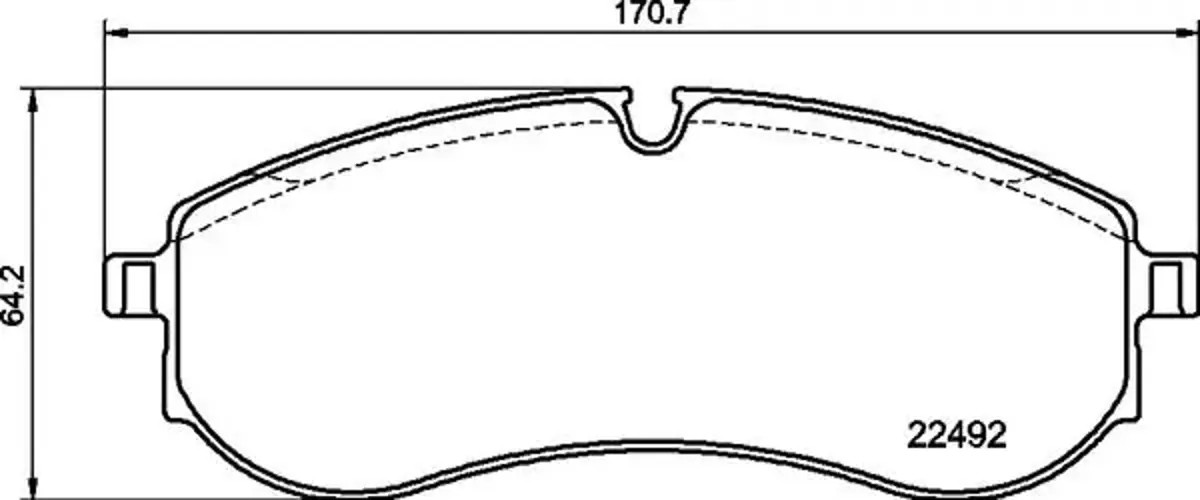 Brake pads P 85 178 BREMBO for VW MAN