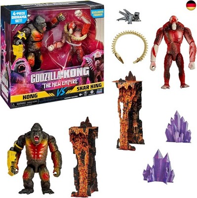 MonsterVerse - Godzilla x Kong, Set mit 2 beweglichen Figuren, 15 cm, Kong vs