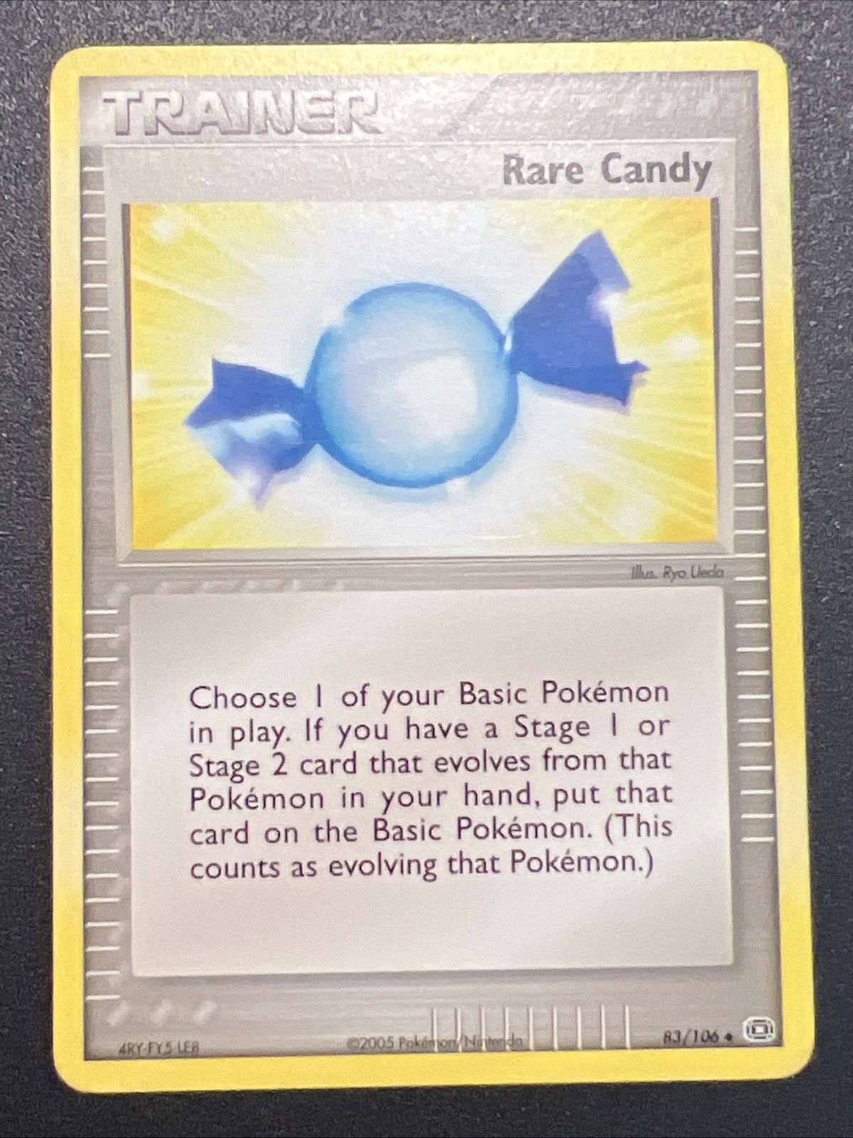 Pokemon Card Rare Candy 83/106 EX Emerald Vintage Item Trainer 2005