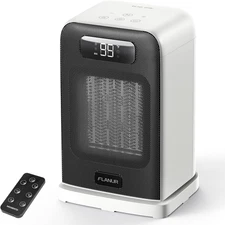 Space Heaters for Indoor Use, 1500W Small Desk Heater 2 in 1 with Remote, Thermo