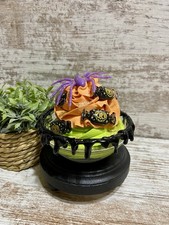 Cute HALLOWEEN Mini Dessert Faux Fake Whipped Cream Tiered Tray Decor SPOOKY