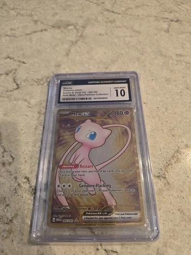 CGC 10 MEW EX 205 GOLD METAL ULTRA PREMIUM COLLECTION UPC POKEMON GEM MINT