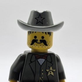 LEGO Sheriff Minifigure Wild Wyatt West Duke ww021 6755 6765 6799 Cowboy Hat Cop