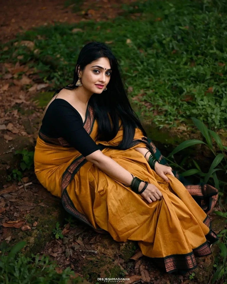 New Indian Cotton Silk Saree/Sari With Blouse Piece Party Wedding Wear For Women - Image 3 of 4