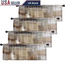 Polyester Window Curtain Valance Easy Install Decorative Drapery Home Gift New