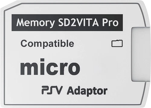 Skywin-SD2Vita PS Vita Memory Card Adapter Compatible with 1 Pack, Black 