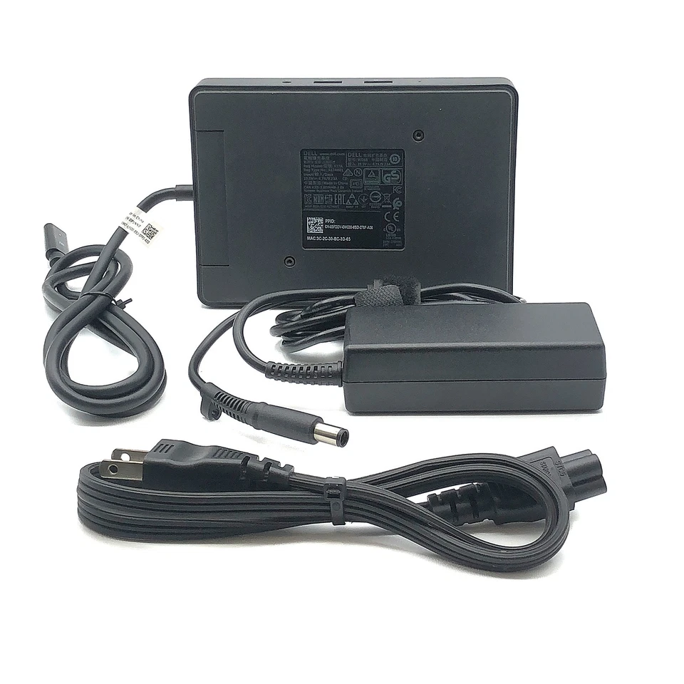 Estación base Dell USB-C Thunderbolt HDMI para Precision 3560 3551 3541 con CA 130W Foto 2 de 4