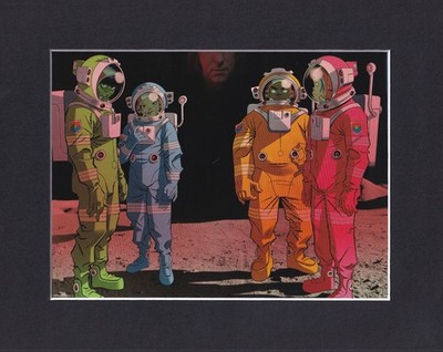 8X10'' Matted Print Picture Gorillaz Band: 2-D, Murdoc, Noodle, Russel Elton John