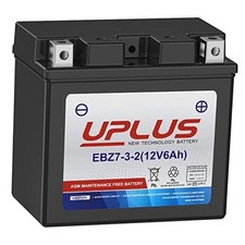Motorcycle Battery 12 Volt 6 AH Batteries UPLUS EBZ7-3-2 ATV Scooter YTZ7S