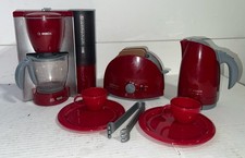 Klein Plastic Toy Lot Kitchen Make Believe Set BOSCH Private Collection Red