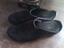 New Arche France Onyryk Slip On Mule Shoe Black Suede US 7 VGC