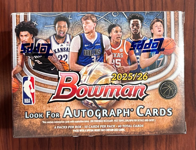 2025-26 Bowman Basketball Value / Blaster Box NBA Trading Cards