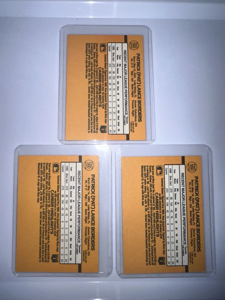 1989 Donruss - Pat Borders #560 - Image 2 of 4