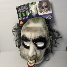 Beetlejuice Mask with Hair Halloween Adult from Rubies