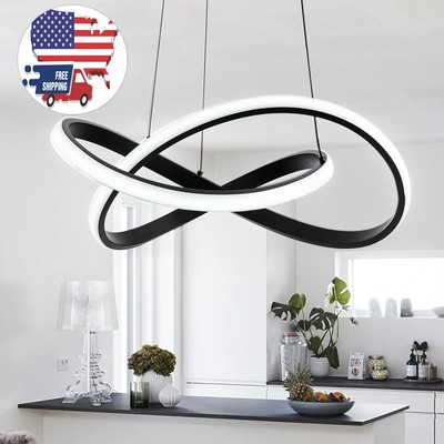 Lámpara de araña LED contemporánea con luces anulares irregulares, 6000 K NEW US