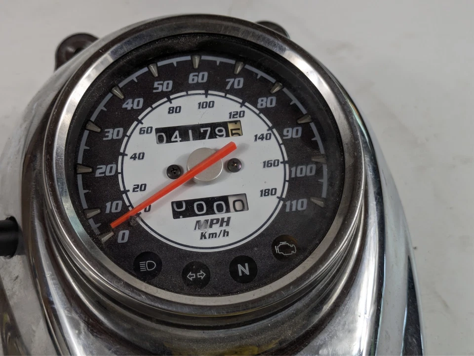 2008 Yamaha V Star 650 XVS XVS650 medidor de painel cluster velocímetro odômetro - Imagem 3 de 4