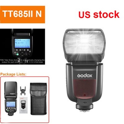 US Godox TT685II-N  2.4G TTL HSS 1/8000s Speedlite Flash Upgrade TT685 For Nikon