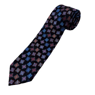 Robert Talbott Tie Best Of Class Floral Foulard Designer 100% Silk Made In Italy