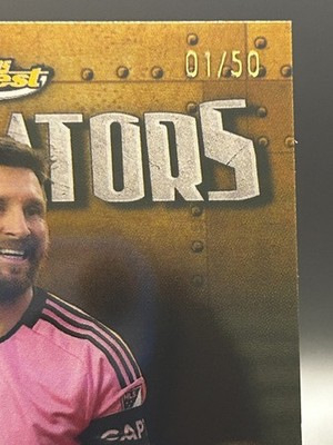 2024 Topps Finest Dominators Lionel Messi Gold 01/50 | eBay