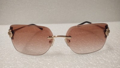 Michael Kors Designer Sunglasses Gold Frame Gradient Orange Lens Sedona MK1122B