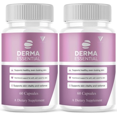(2 Pack) Derma Essential Capsules, DermaEssential Supplement (120 Capsules)