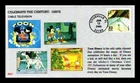 DR JIM STAMPS US COVER CABLE TV 1980S CELEBRATE CENTURY FDC TOON DISNEY CHANNEL