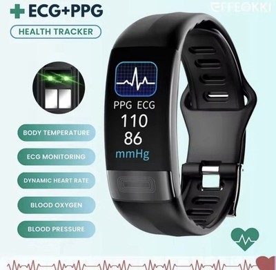 Smartwatch Herren Android IOS EKG Fitness Tracker Herzfrequenz wasserdicht Smart