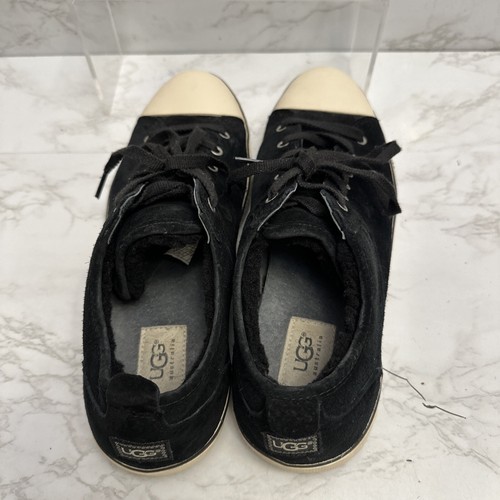 UGG Australia Evera Womens Size 11 Black Suede Fashion Comfort Sneakers Shoes - Picture 6 of 9
