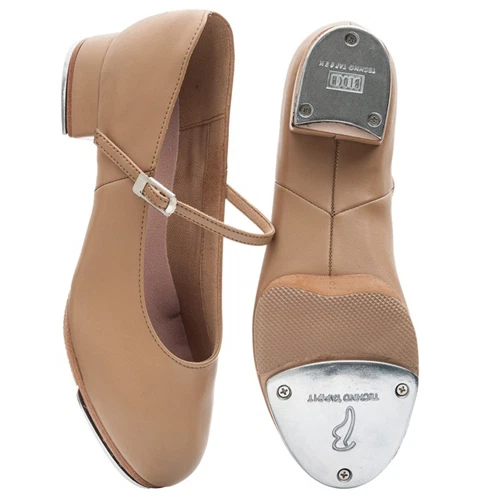 Bloch SO370L Tan Kelly split sole tap shoes with bar fastening