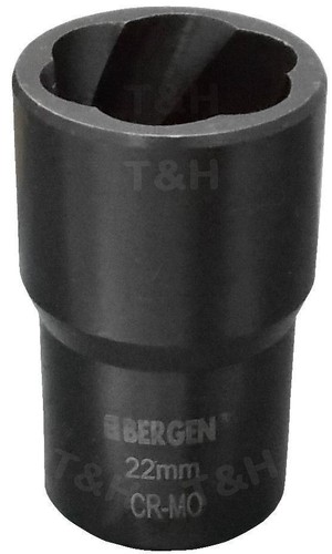 BERGEN Locking Wheel Nut Remover Nut Bolt Stud Extractor Impact Twist Socket Set - Picture 5 of 10