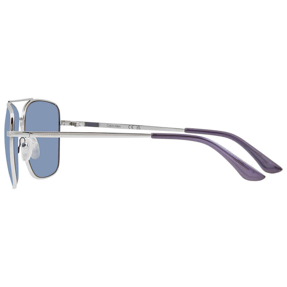 Calvin Klein Navigator Silver/Smoke 57 mm Men's Sunglasses