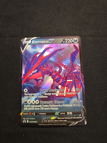 Pokemon Sword&Shield Eternatus V SWSH064 Black Star Promo NM TCG Card
