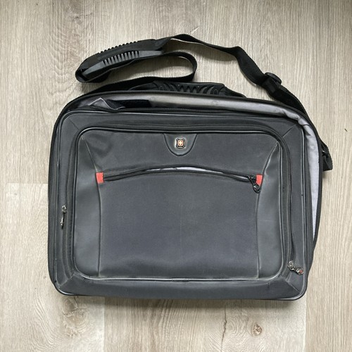 SWISSGEAR Swiss Army WENGER Travel Heavy Duty Messenger LAPTOP BAG Black 18”