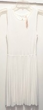 Bailey B44 Dressed by Bailey 44 'Mint Tea' Jersey Skater Dress XS WHITE W/Lining
