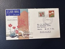 Australia 1975 Wildflowers FDC POSTED TO ENGLAND Cover