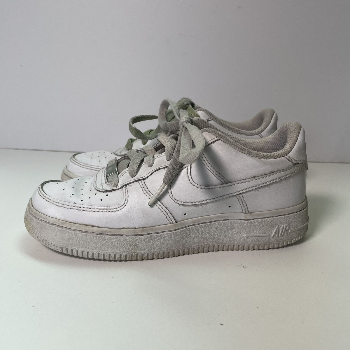 Nike Air Force 1 Youth Size 3.5Y White Leather Low Top