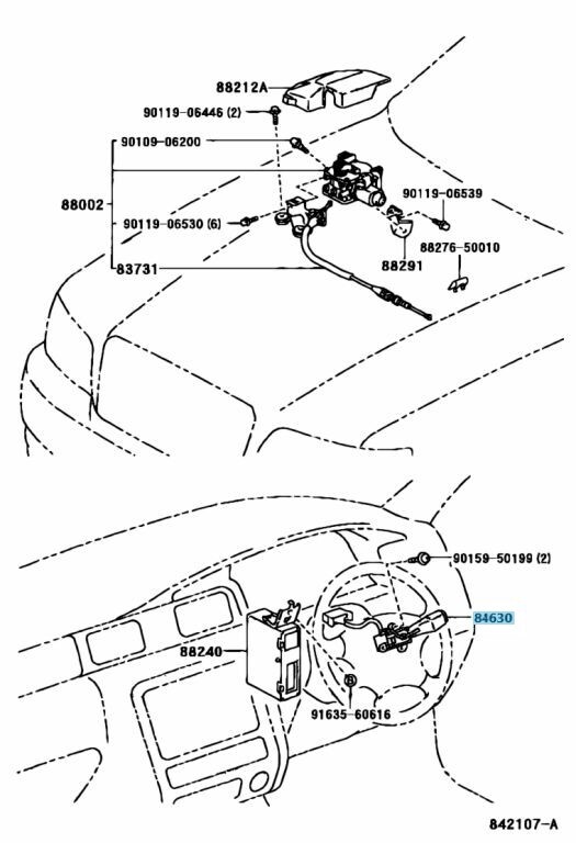 s TOYOTA LAND CRUISER 4RUNNER Genuine Cruise Control Main Switch