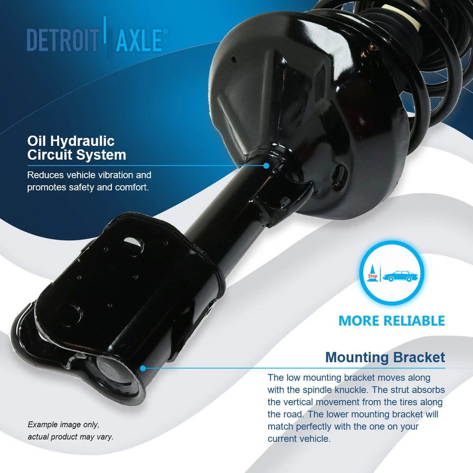 Kit de barra estabilizadora amortiguadores traseros de resorte de puntal delantero tracción delantera para Honda Odyssey 2005 2006 2007 Foto 3 de 4