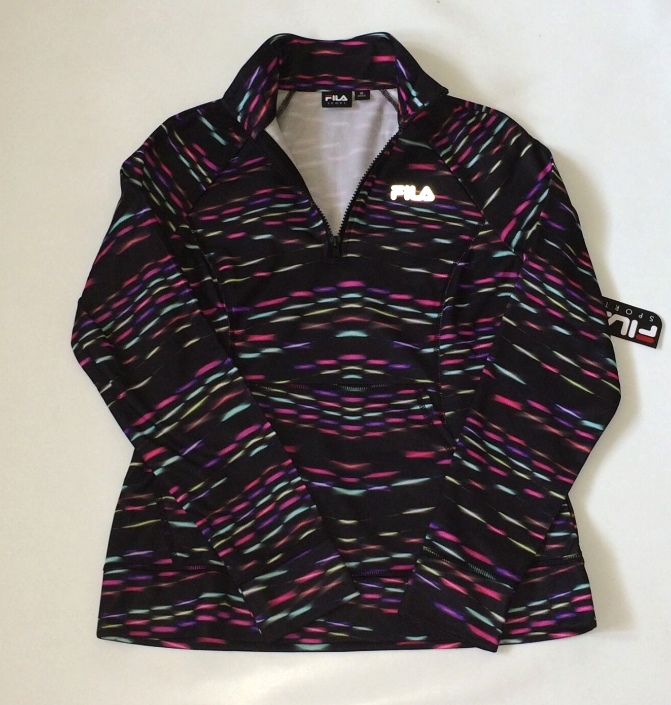 Giacca donna leggera FILA Sport nuova con etichetta taglia XS nuova nera