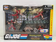 2007 GI Joe 25th Annv SNAKE EYES VS RED NINJA TROOPERS Toys R Us Exclusive NIB